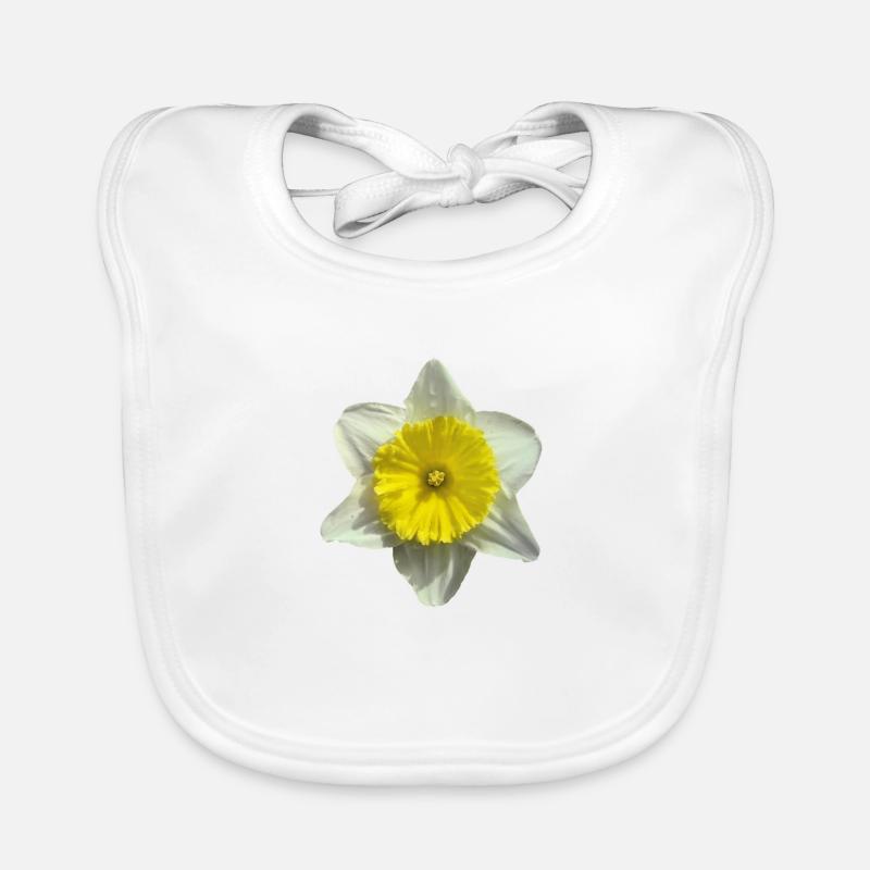 fleur de narcisse Bavoir bio Bébé