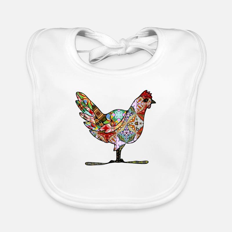 Poule Bavoir bio Bébé