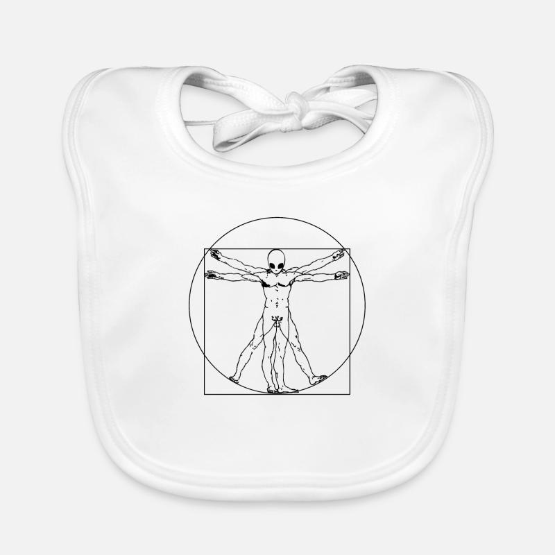 Vitruve alien black Bavoir bio Bébé