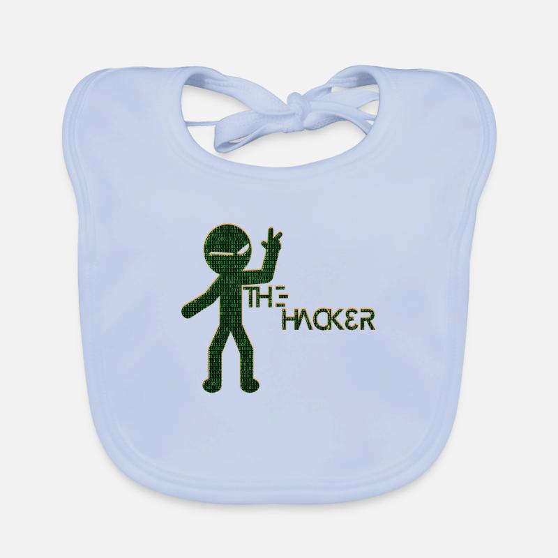 Hacker-Symbole Baby Bio-Lätzchen