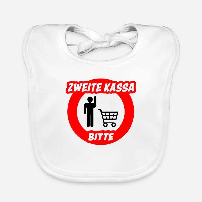 ZEITE KASSA BITTE Baby Bio-Lätzchen