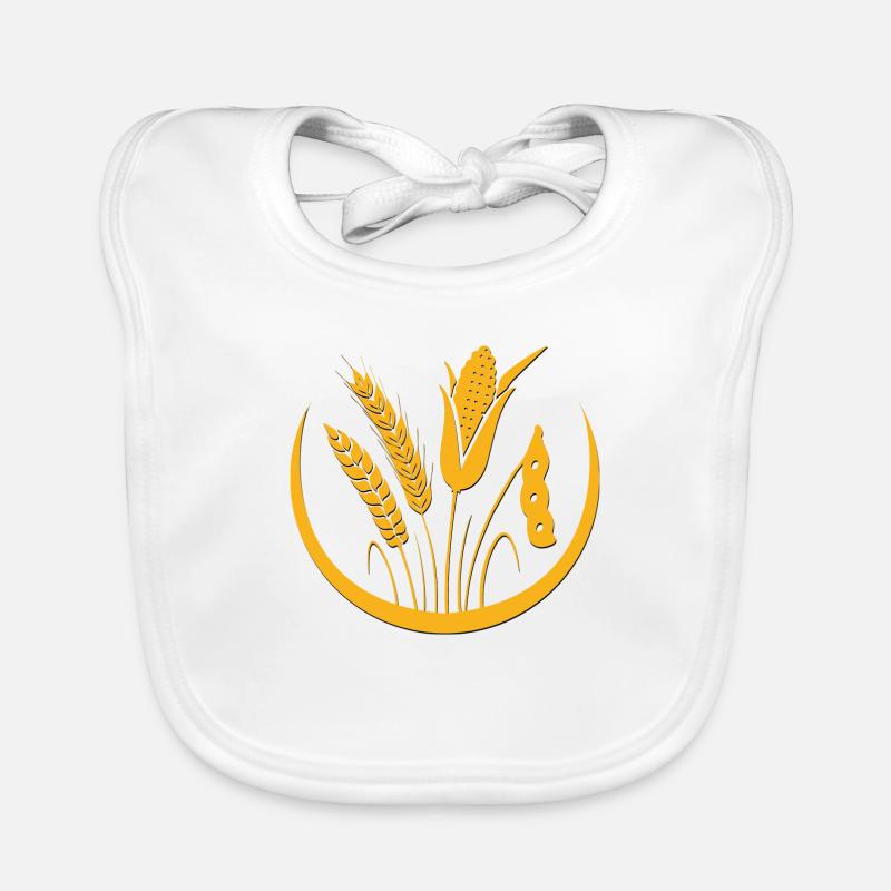 Grains - Baby Bio-Lätzchen - Weiß