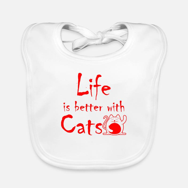 Chat Katze Bavoir bio Bébé
