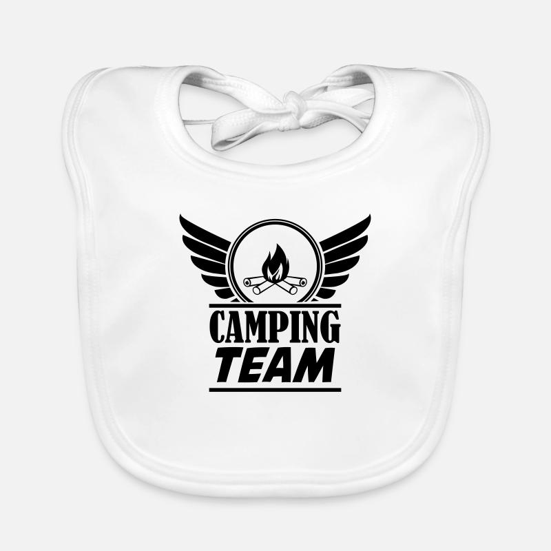 Équipe de camping Bavoir bio Bébé