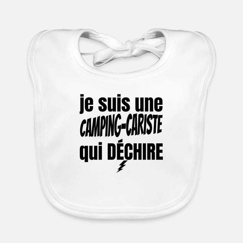 camping-cariste qui déchire Bavoir bio Bébé