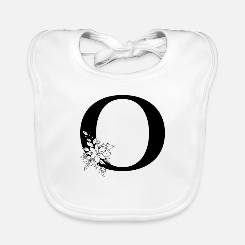 Buchstabe O Baby Bio-Lätzchen