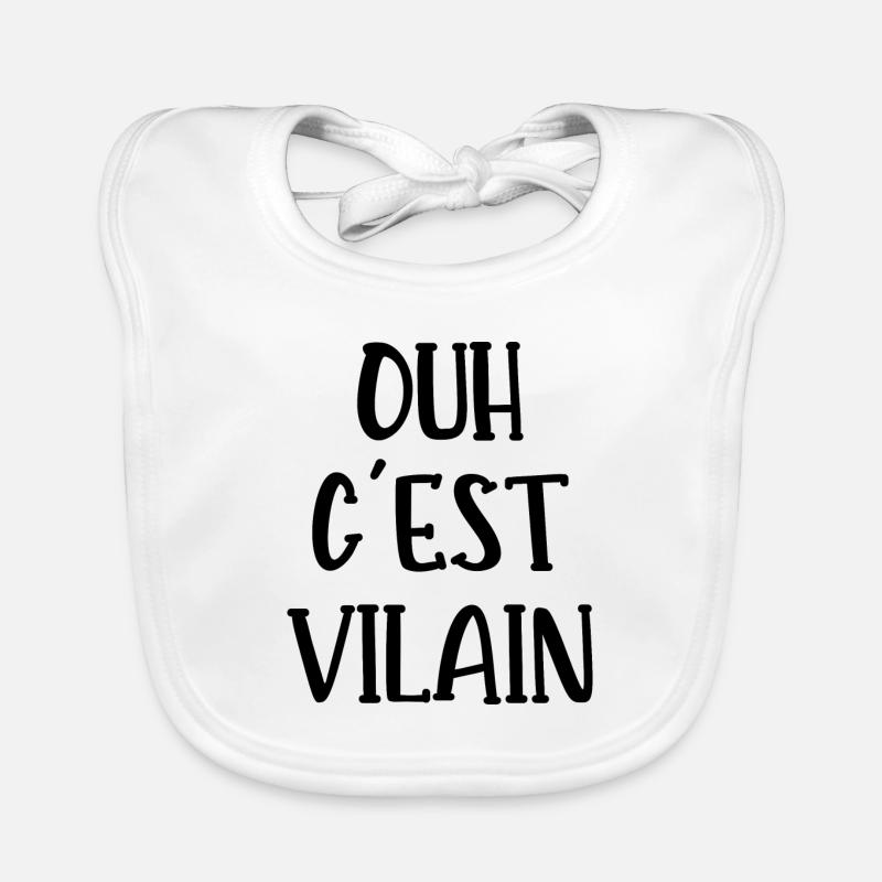 ouh c'est vilain Bavoir bio Bébé