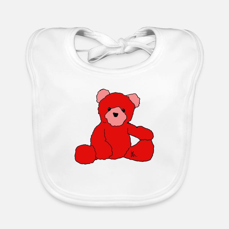 Teddy - Bavoir bio Bébé - blanc