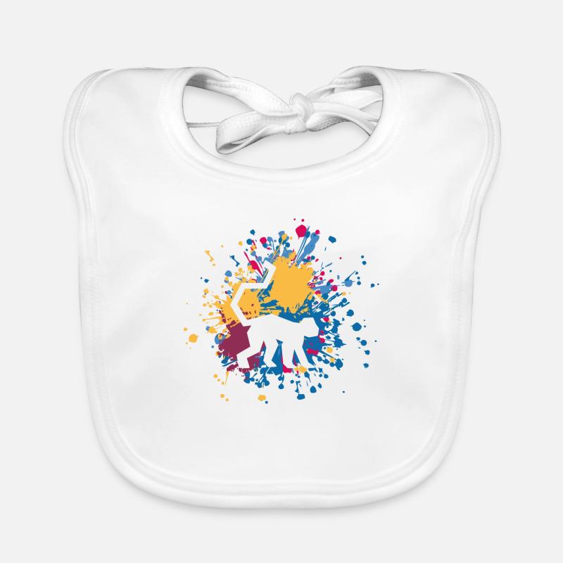 Monkey Color Splash Organic Baby Bibs