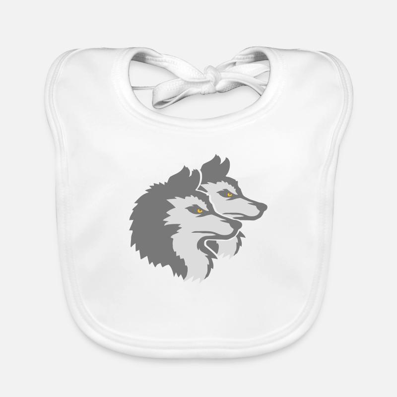 Logo de l’équipe Wolf Pack Bavoir bio Bébé