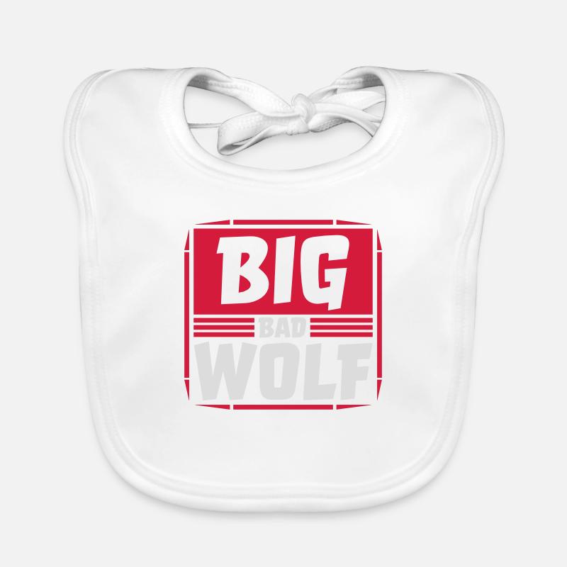 big bad wolf Zitat Baby Bio-Lätzchen