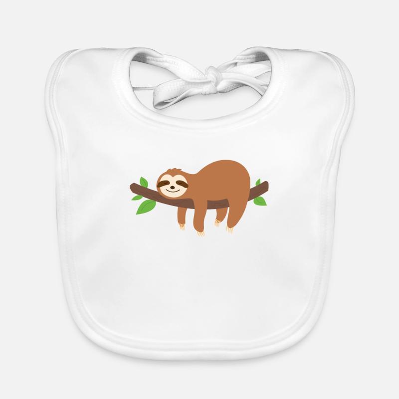 I don't have to be a sloth Organic Baby Bibs