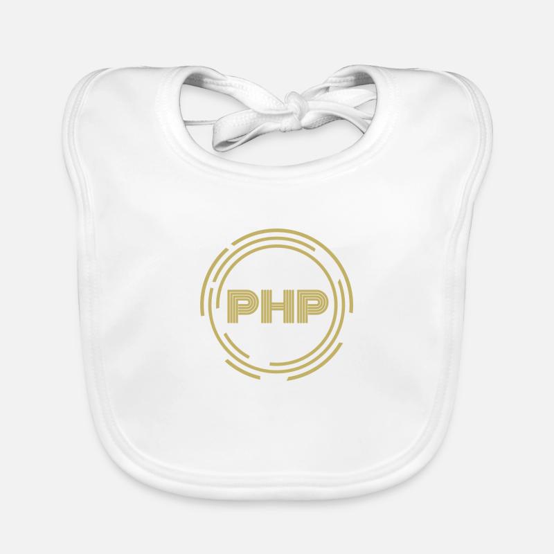 .PHP - Organic Baby Bibs - white