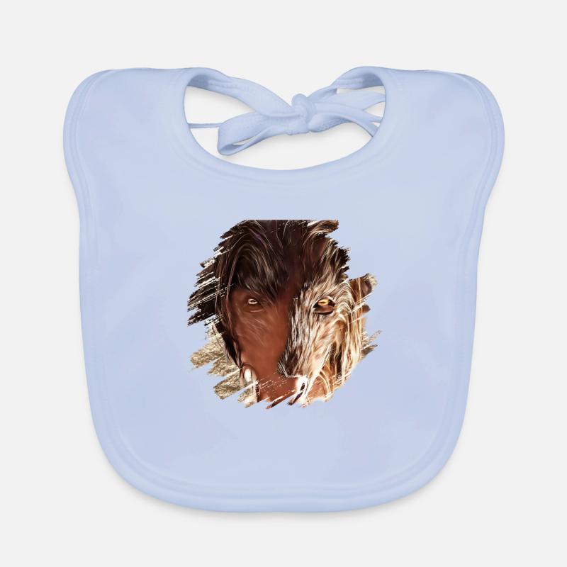 Krampus Percht Devil 2317 Bavoir bio Bébé