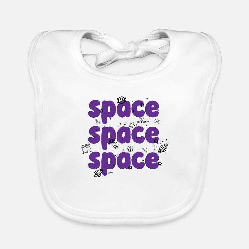 Space Organic Baby Bibs