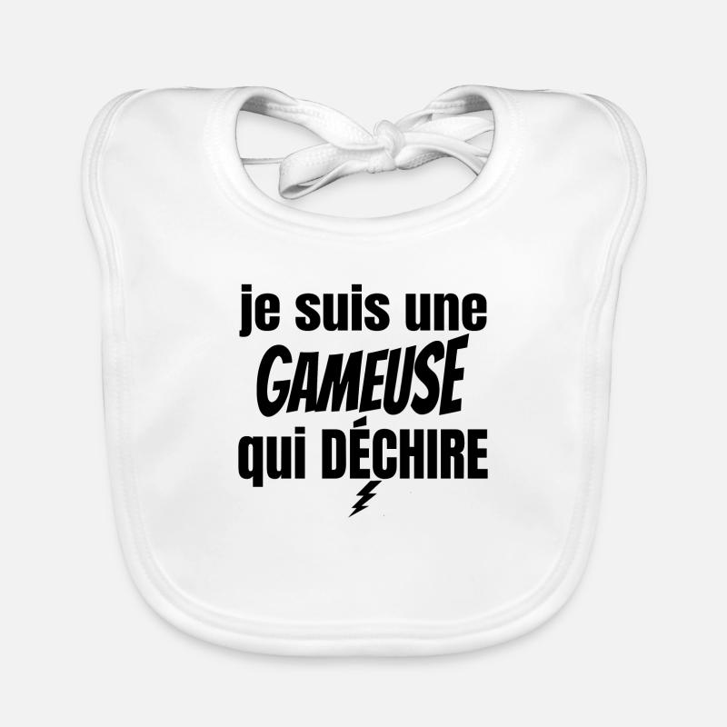 gameuse qui déchire Bavoir bio Bébé
