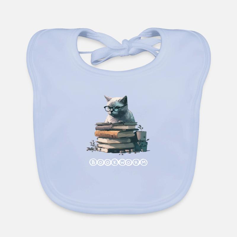Eriko the learned cat Organic Baby Bibs