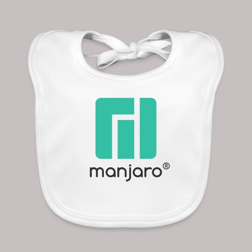 Manjaro logo and lettering - Organic Baby Bibs