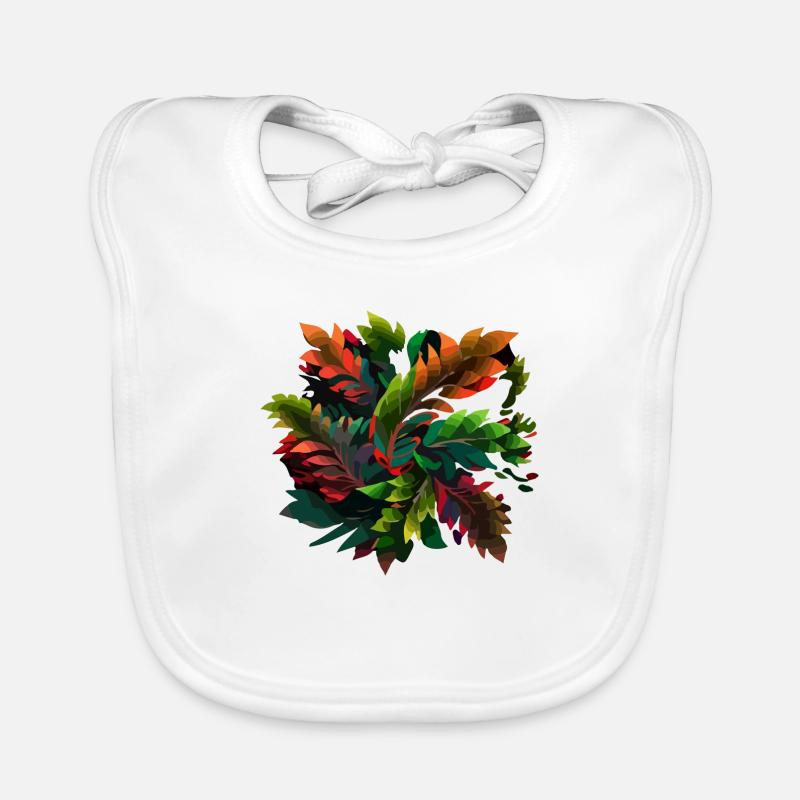 Les feuilles Bavoir bio Bébé