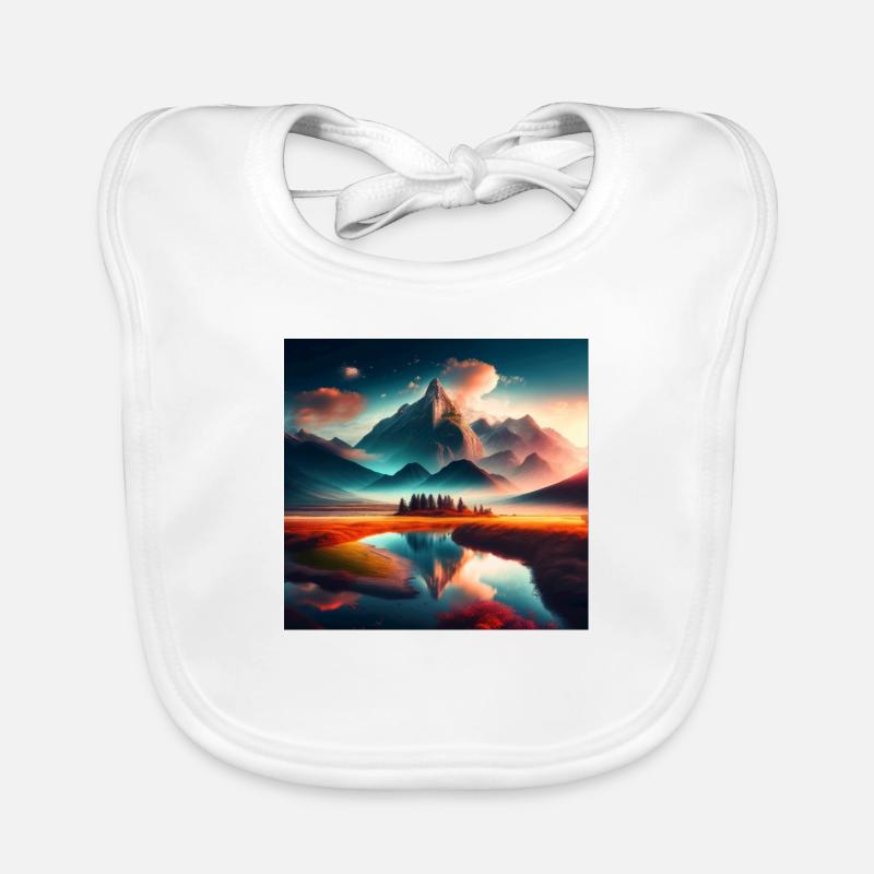Paysage Bavoir bio Bébé