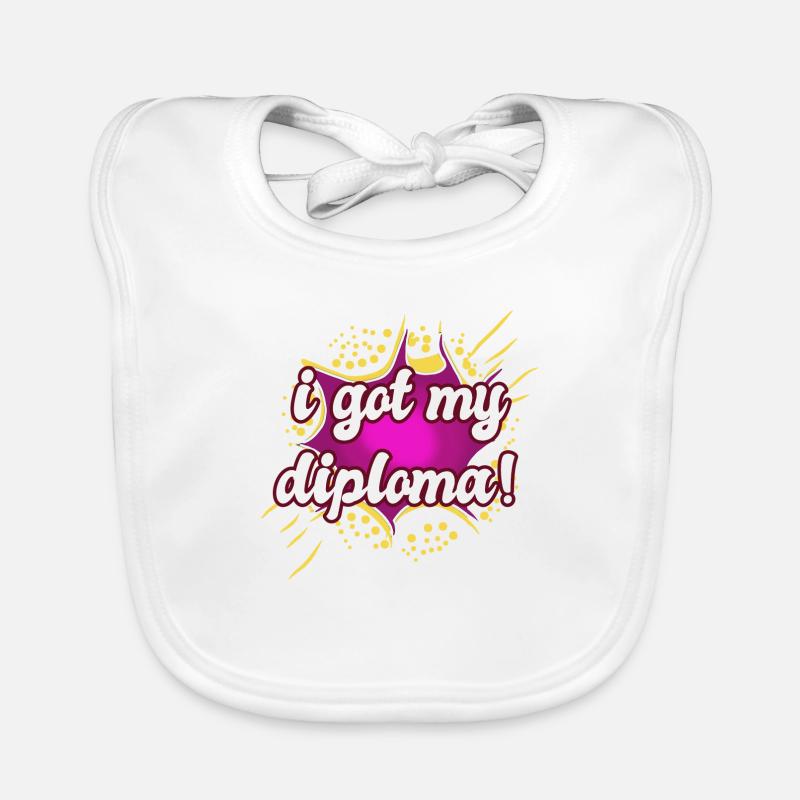 Graduation Ceremony - Diploma Organic Baby Bibs