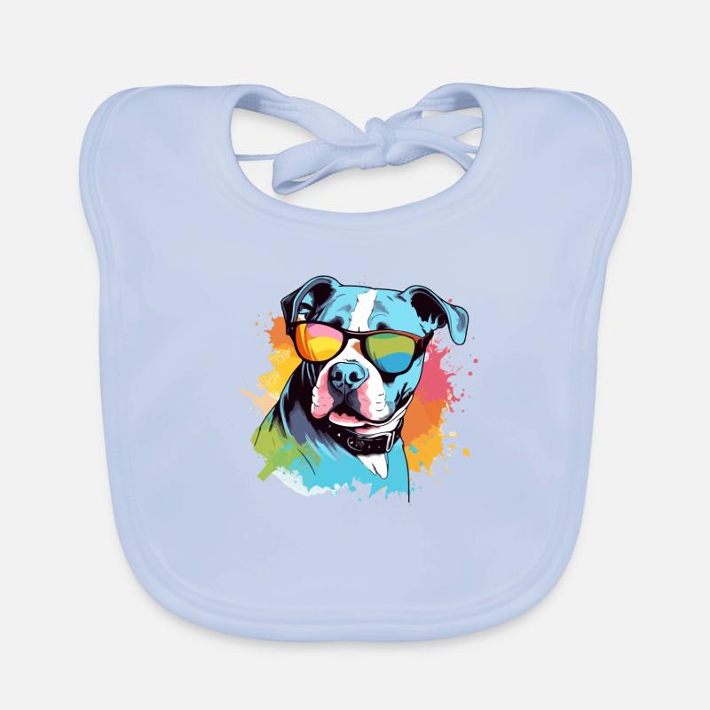 Roxo le bouledogue Bavoir bio Bébé