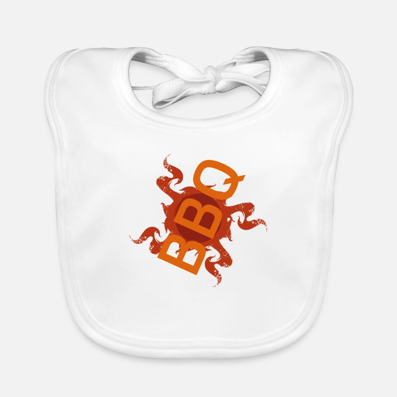 ''BBQ'' virus Organic Baby Bibs
