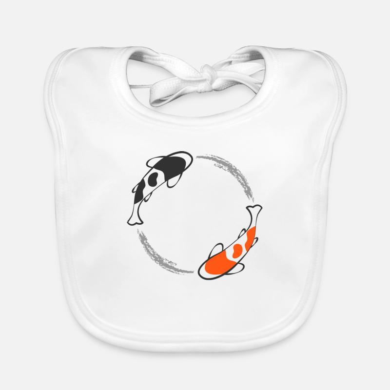 Koi Fish Organic Baby Bibs