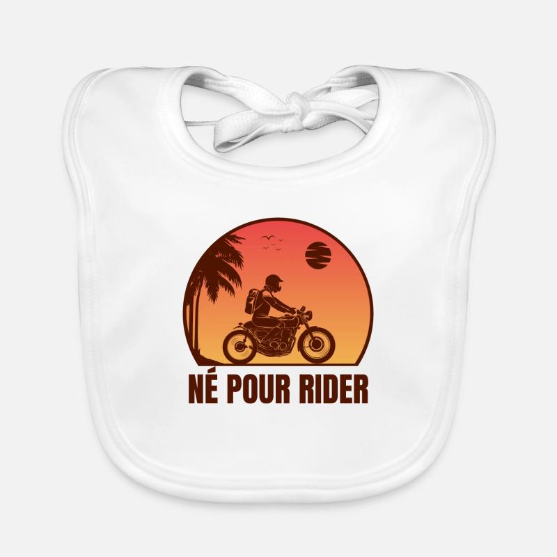 né pour rider Bavoir bio Bébé