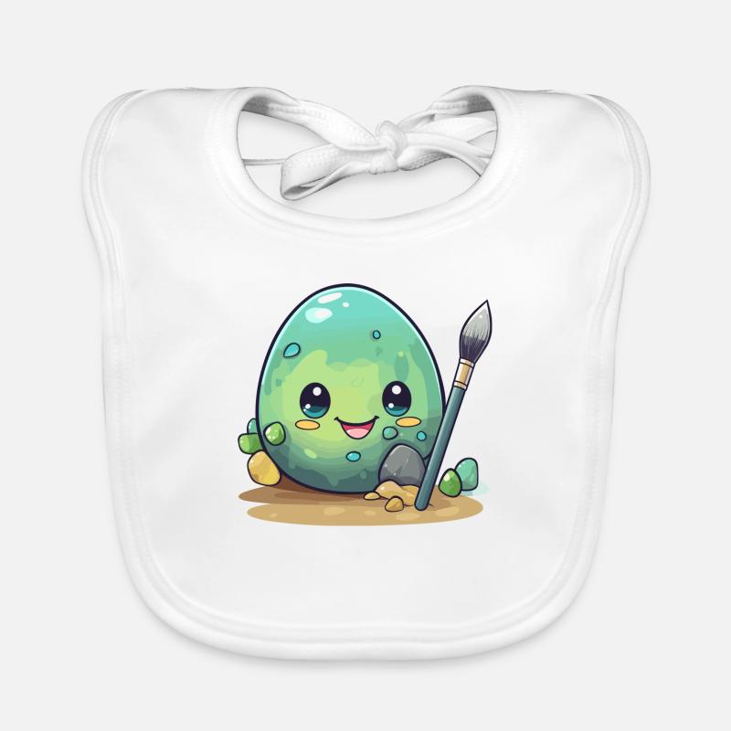 Egg with brush Organic Baby Bibs