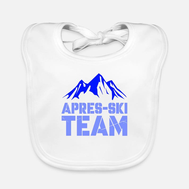 berge apres ski Baby Bio-Lätzchen