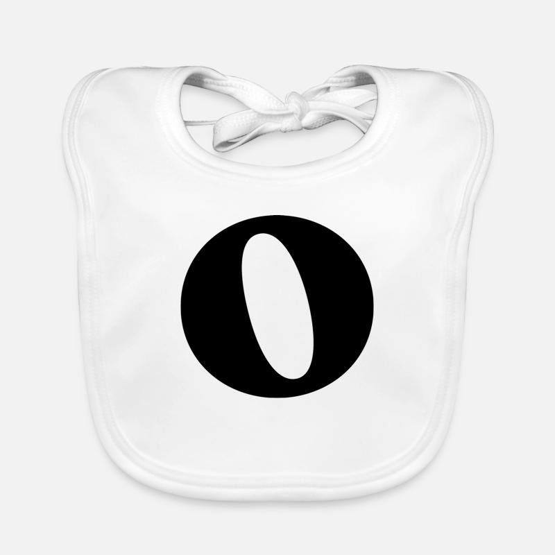 Letter o Organic Baby Bibs