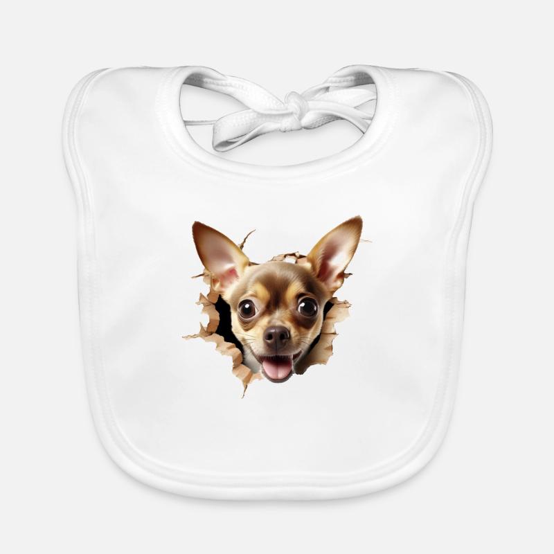 Drôle de Chihuhua Bavoir bio Bébé