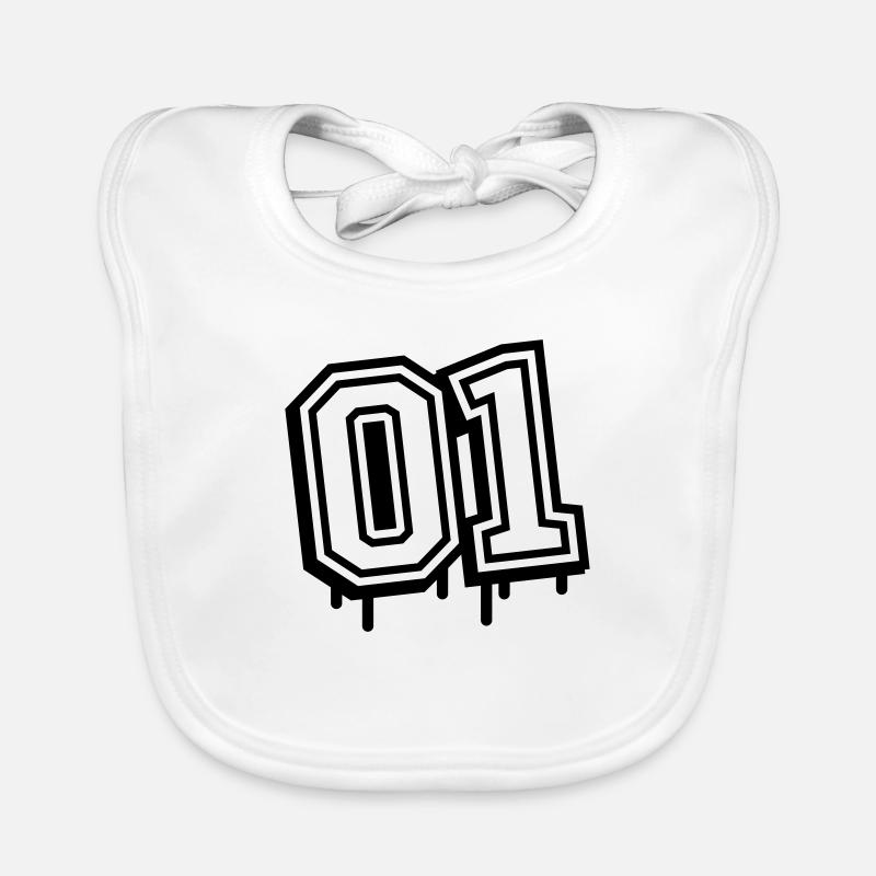 01 One Number Organic Baby Bibs