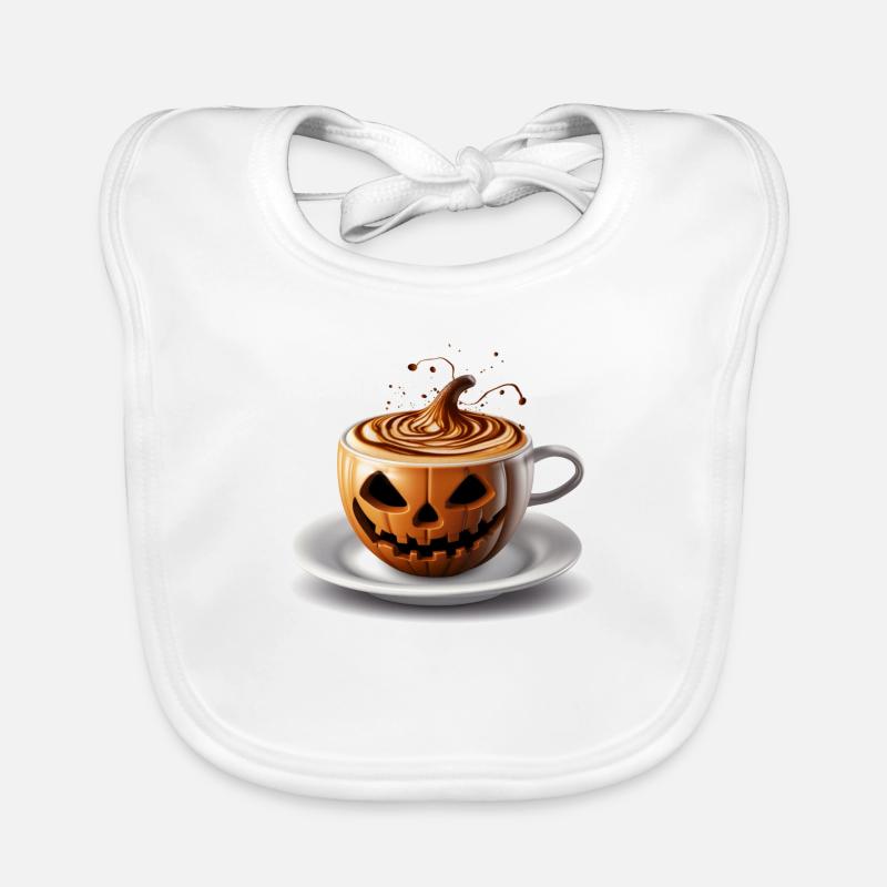 Halloween Kaffeetasse Süßes oder Saures Baby Bio-Lätzchen