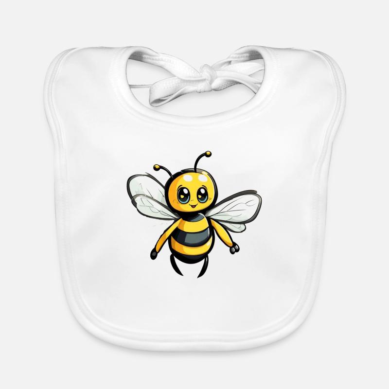 Flying Lucky Bee Bee Organic Baby Bibs