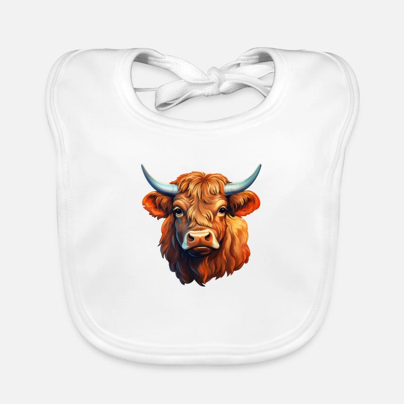Bovins Highland Bavoir bio Bébé