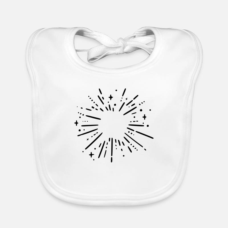 Sterne Strahlen Baby Bio-Lätzchen