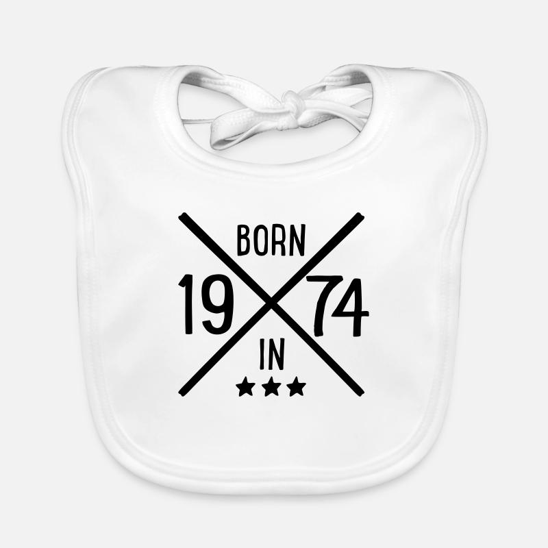 Né en 1974 Bavoir bio Bébé
