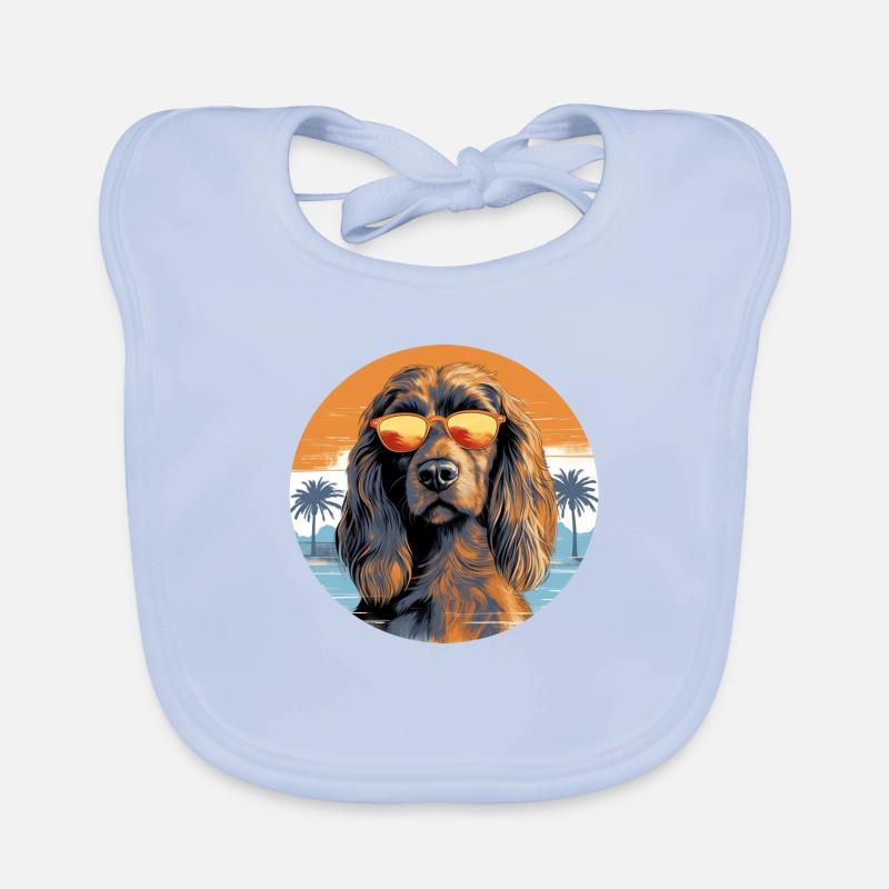 Cocker Spaniel 2 Organic Baby Bibs
