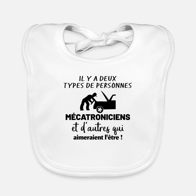 Il y a deux types de personnes : Mécatronicien Bavoir bio Bébé