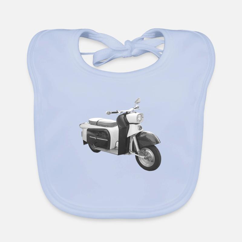 Motorroller Troll IWL Ludwigsfelde DDR Oldtimer Baby Bio-Lätzchen