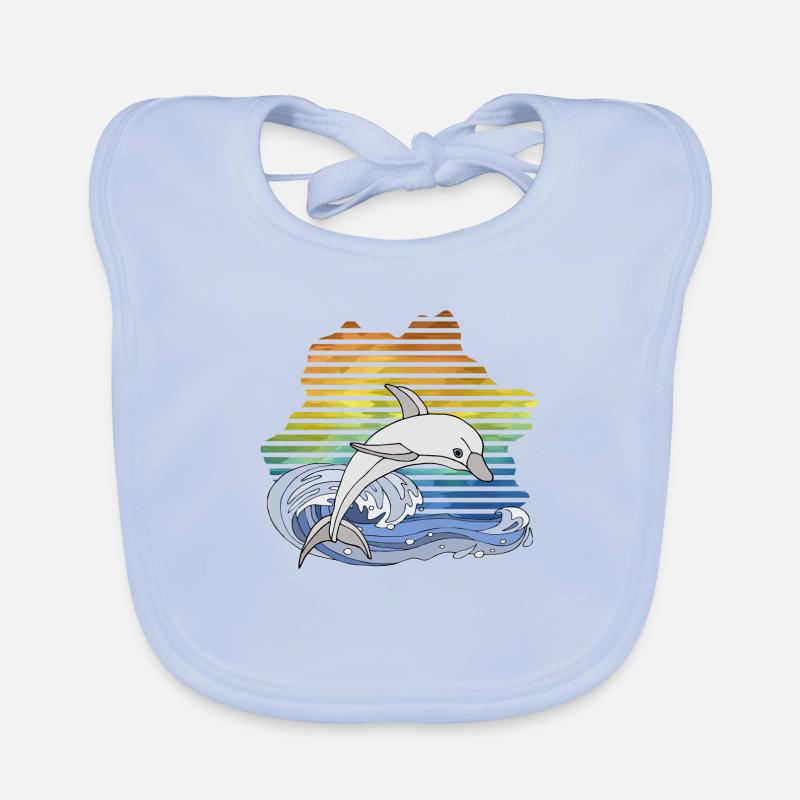 Dolphin Organic Baby Bibs