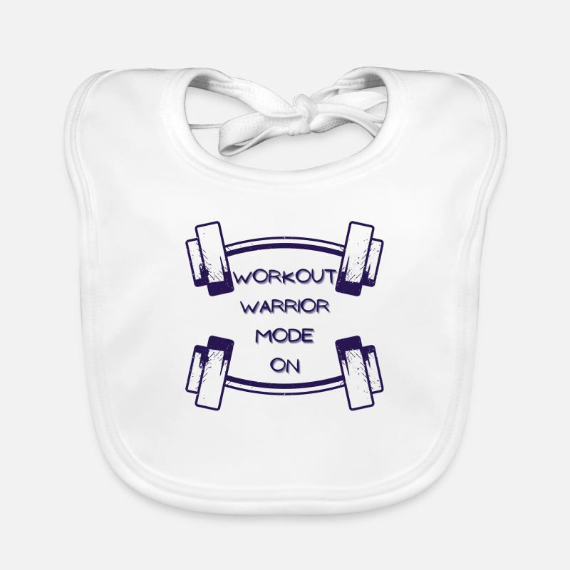 Workout warrior mode on - 1 Organic Baby Bibs