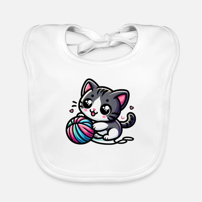 Chat mignon Bavoir bio Bébé