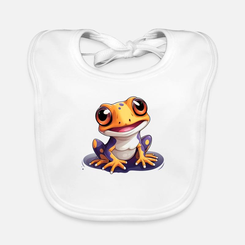 Gecko Logo Niedlicher Gecko Baby Bio-Lätzchen
