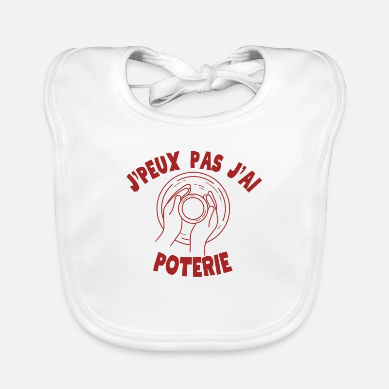 Pottery Retirement Gift Organic Baby Bibs