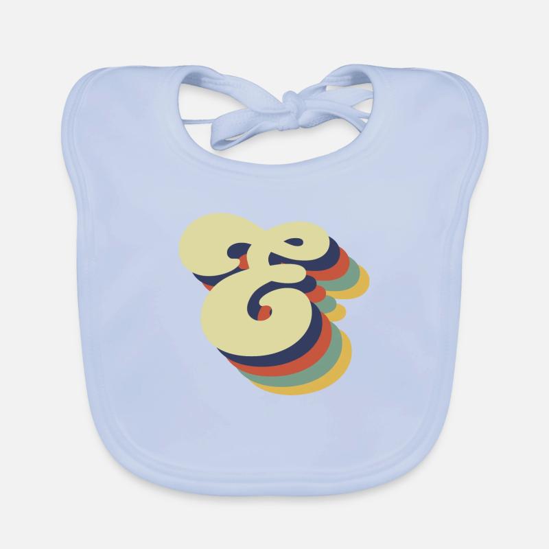 Lettre e rétro Bavoir bio Bébé