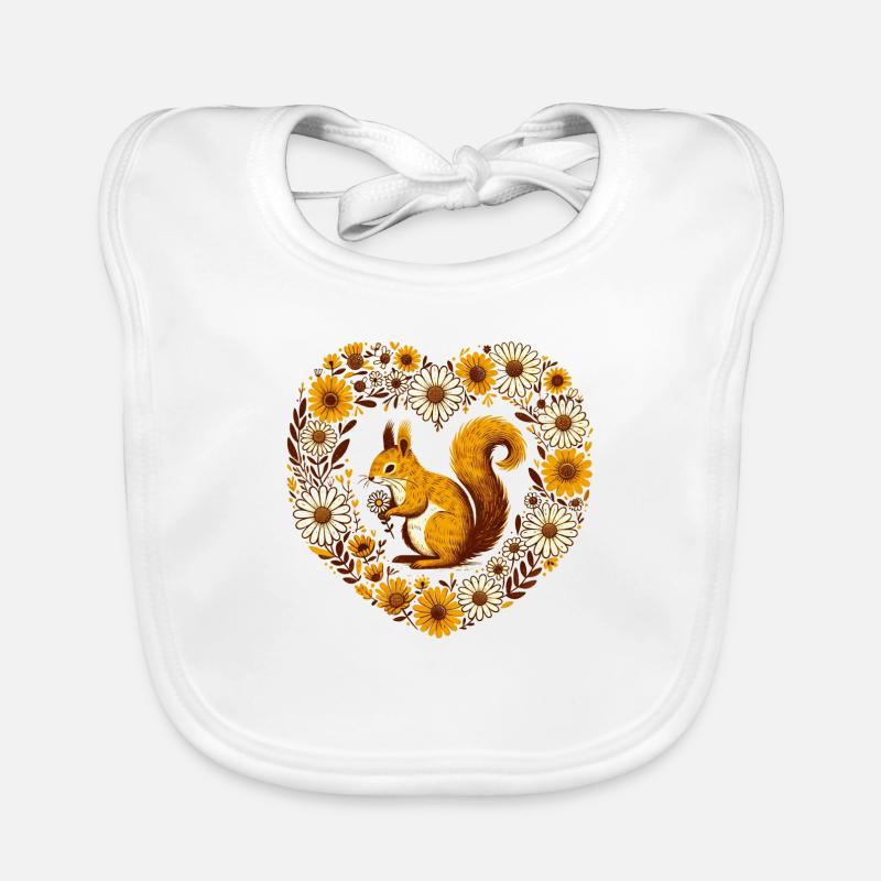 Eichhörnchen Baby Bio-Lätzchen