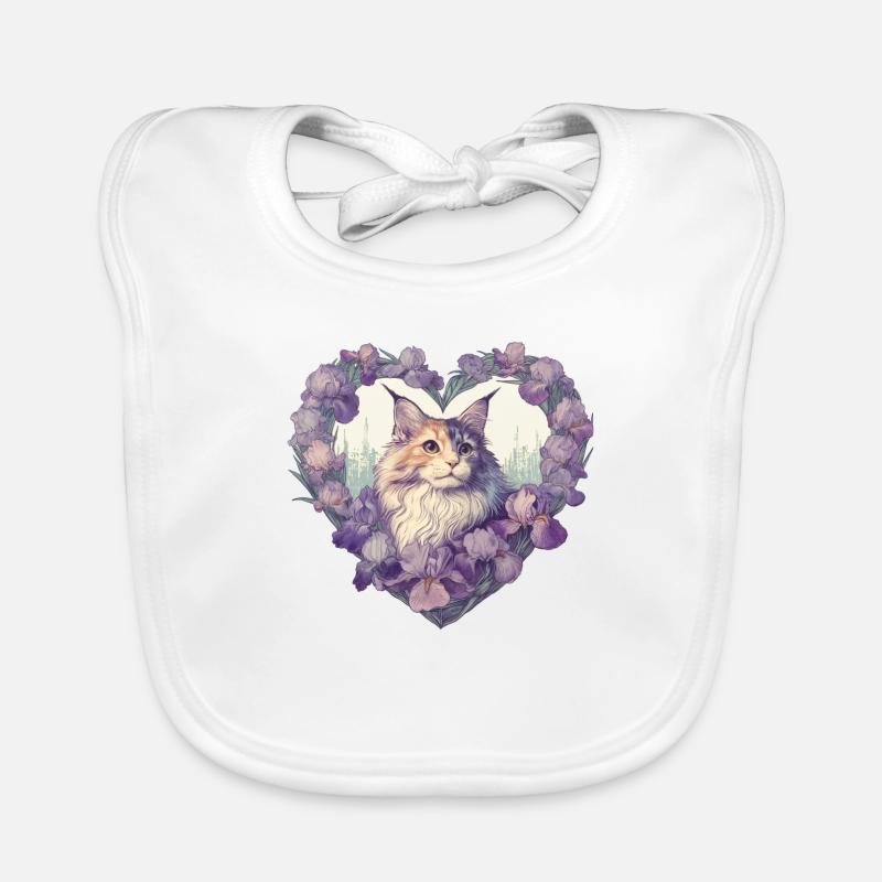 MaineCoon Iris Organic Baby Bibs